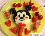 キャラ朝ごはん☆パンでまん丸ミッキー作り方5写真