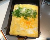 卵１個で作る✿葱だけ卵焼き作り方3写真