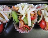 ブロッコリーの茎で味噌マヨチーズ焼き作り方4写真