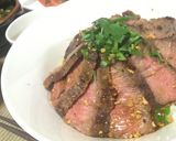 『佰食屋』風〜♪簡単・絶品♡ステーキ丼作り方13写真