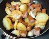 まるごとﾆﾝﾆｸとポテトのオイル煮風作り方4写真