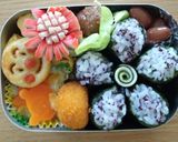☆幼稚園弁当☆お花おにぎり作り方5写真