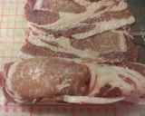 薄切り肉で＊豚肉のロールステーキ作り方5写真