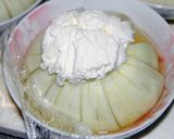 手作りリコッタチーズで食べる丸玉ねぎ♪作り方6写真