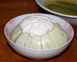 手作りリコッタチーズで食べる丸玉ねぎ♪作り方7写真