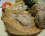 肉詰め厚揚げの煮物作り方8写真
