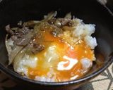 卵のっけ！我が家の牛ごぼうご飯☆作り方4写真