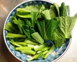 小松菜＆にんじんのナンプラー炒め作り方1写真
