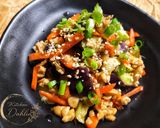 【爆速レンチン】ゴマ香る！納豆ナス🍆🥕節約副菜♪作り方4写真