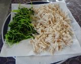 豆苗と鶏ささみサラダ作り方3写真