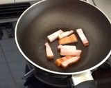 キャベツとベーコンのクリームパスタ♪作り方1写真