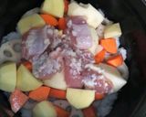 ストウブで鶏肉と野菜の簡単煮作り方6写真