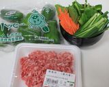 豚ひき肉とピーマンのピリ辛オイスター炒め作り方1写真