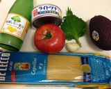 トマトとアボカドの冷たいパスタ作り方1写真