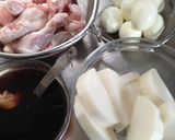 簡単！サッパリ！鶏手羽と大根のスタミナ煮作り方1写真