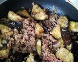 美味しすぎ!!なすとひき肉の甘辛煮♪作り方3写真