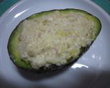 豆腐ハンバーグ in アボカド作り方4写真