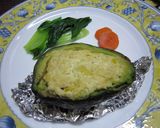 豆腐ハンバーグ in アボカド作り方7写真