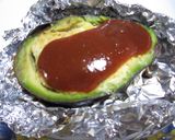 豆腐ハンバーグ in アボカド作り方8写真