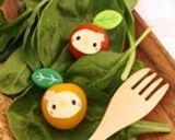 キャラ弁飾り・プチトマトで＊林檎キティ作り方7写真