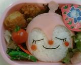 簡単キャラ弁　ハムでドキンちゃん作り方4写真