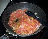 今日は、トマトの煮込みパスタよ！作り方1写真