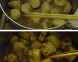 里芋のそぼろ煮作り方4写真