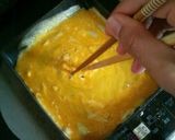 残ったミートソースで１人ランチオムレツ丼作り方3写真