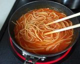 今日は、トマトの煮込みパスタよ！作り方9写真