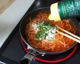 今日は、トマトの煮込みパスタよ！作り方11写真