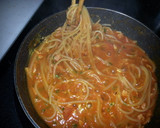 今日は、トマトの煮込みパスタよ！作り方14写真