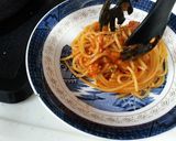 今日は、トマトの煮込みパスタよ！作り方15写真