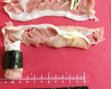 弁当用に冷凍☆唐揚げ粉で豚肉くるくる揚げ作り方1写真