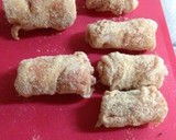 弁当用に冷凍☆唐揚げ粉で豚肉くるくる揚げ作り方4写真