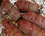 カニかまとほうれん草のベーコン巻作り方1写真