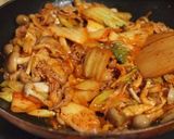 ガッツリ！豆腐すて～き豚キムチーズ焼き！作り方3写真
