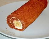 ふわふわノンオイル・チョコ・ロールケーキ作り方13写真