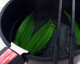 簡単★茗荷とオクラの麺つゆ和え作り方1写真