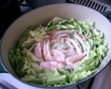 白菜と豚肉の酒蒸し作り方2写真