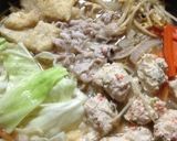 スープも鶏つくねもお手製☆味噌ちゃんこ鍋作り方7写真