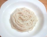 マヨ豚キムチで☆スタミナぶっかけ素麺作り方5写真