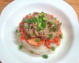 マヨ豚キムチで☆スタミナぶっかけ素麺作り方8写真