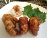 おろし＋しそ＋鳥から揚げ　夏に最高作り方5写真