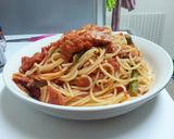 アスパラベーコンパスタ　初心者用作り方9写真