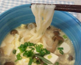 なめこのとろとろ卵味噌スープ作り方5写真