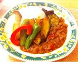超簡単！夏野菜のトマトキーマカレー☆作り方10写真