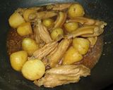 簡単★手羽中の醤油麹煮作り方2写真