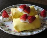 おうちカフェ！イチゴのクレープ作り方4写真
