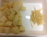 新ジャガと生姜の炊き込み御飯作り方2写真