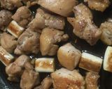 鶏ネギ照焼き丼♪作り方3写真
